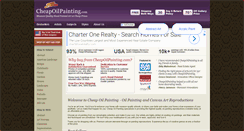 Desktop Screenshot of cheapoilpainting.com